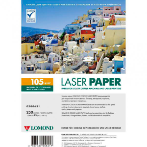Матовая бумага для лазерной печати А3, 105г/м2, 250 листов, Lomond 0300621