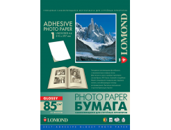 Глянцевые наклейки для струйной печати 210*297 мм, 85 г/м2, цвет: белый, 1 этикетка на листе, 25 листов, Lomond 2410003