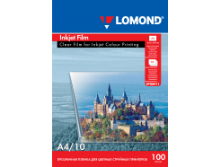 Пленка для струйной печати прозрачная, А4, 100мкм, 10 листов, Lomond 0708411