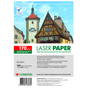 Глянцевая бумага для лазерной печати А4, 170г/м2, 250 листов, Lomond 0310241