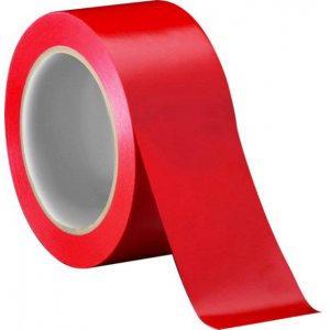 Клейкая лента упаковочная 48 мм*66 м, 45 мкм, красная (6 штук в упаковке)