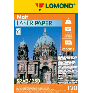 Матовая бумага для лазерной печати SRА3, 120г/м2, 250 листов, Lomond 0300011