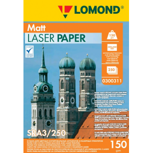 Матовая бумага для лазерной печати SRА3, 150г/м2, 250 листов, Lomond 0300311