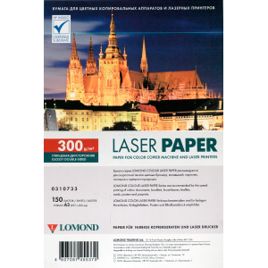 Глянцевая бумага для лазерной печати А3, 300г/м2, 150 листов, Lomond 0310733
