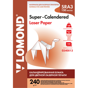 Матовая бумага для лазерной печати SRA3, 240г/м2, 150 листов, Lomond 0340013