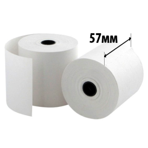 Чековая лента 57мм (d=35мм, втулка 12мм) термолента