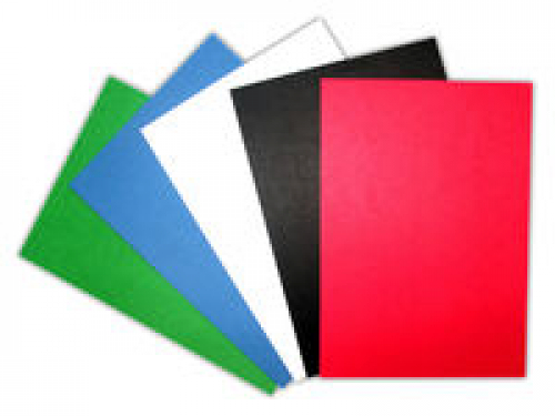 Обложки картонные «Кожа», А4 (210*297мм), цвет: белый, 230г/м2, 100листов
