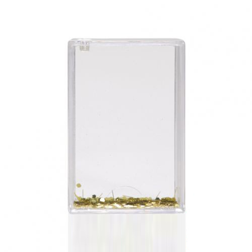 Рамка водяная с хлопьями в виде золотого конфетти 62х93х24мм